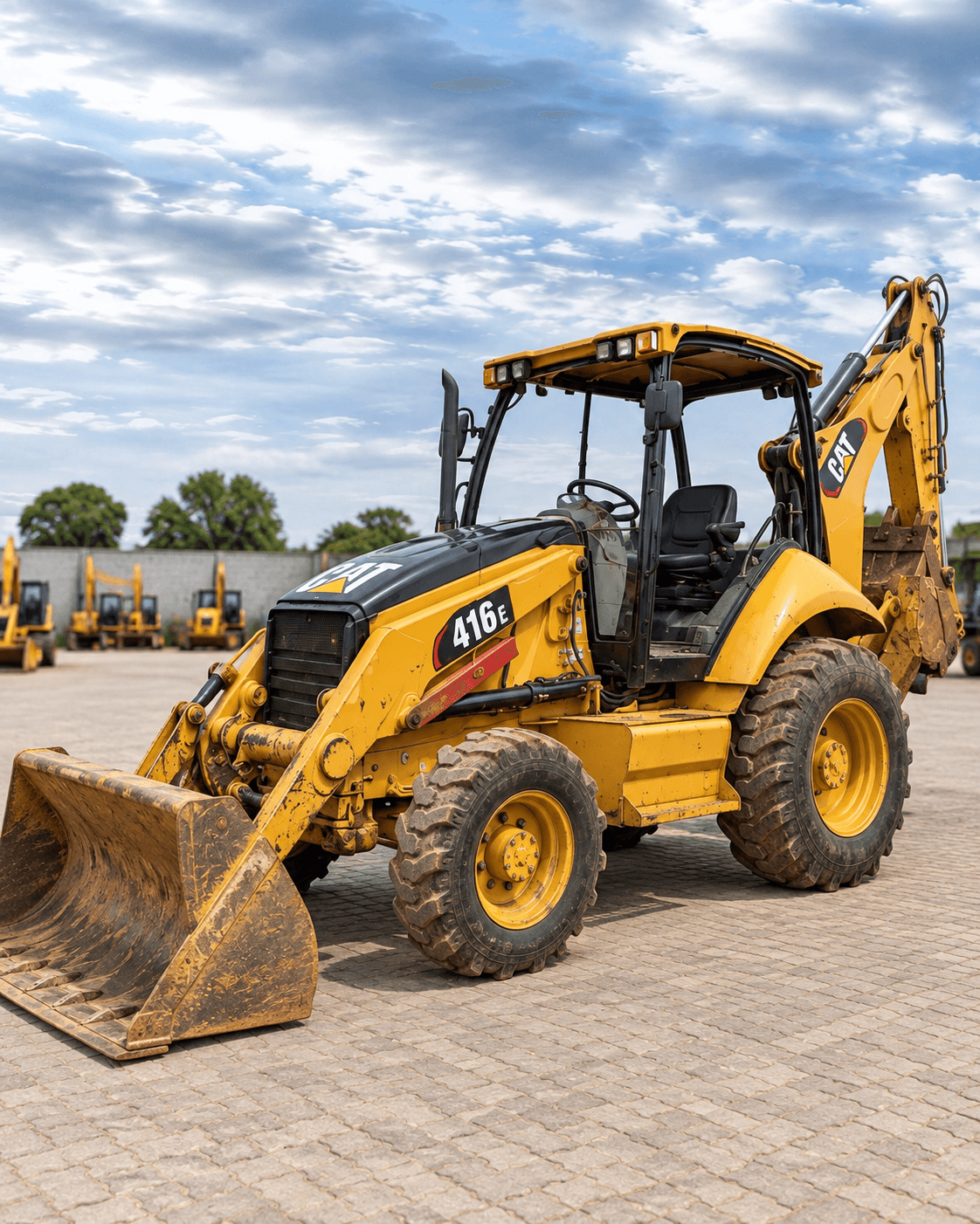 Retroescavadeira Caterpillar 416E 4x4 2010