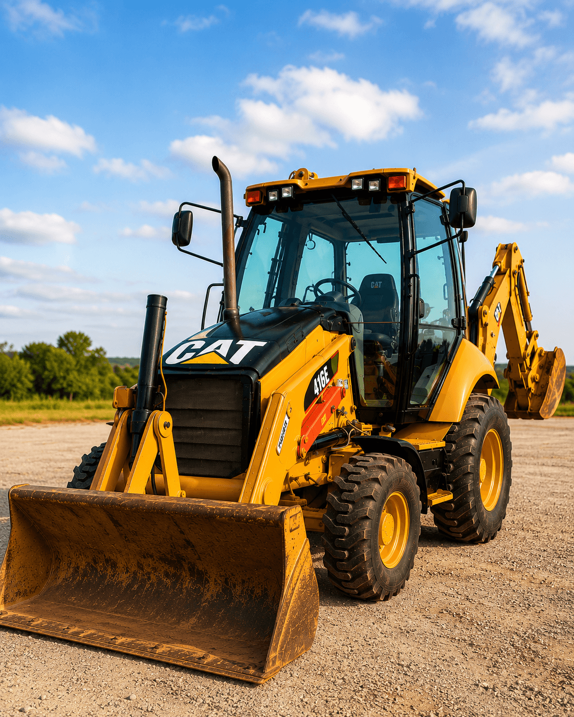 Retroescavadeira Caterpillar 416E 4x4 2014
